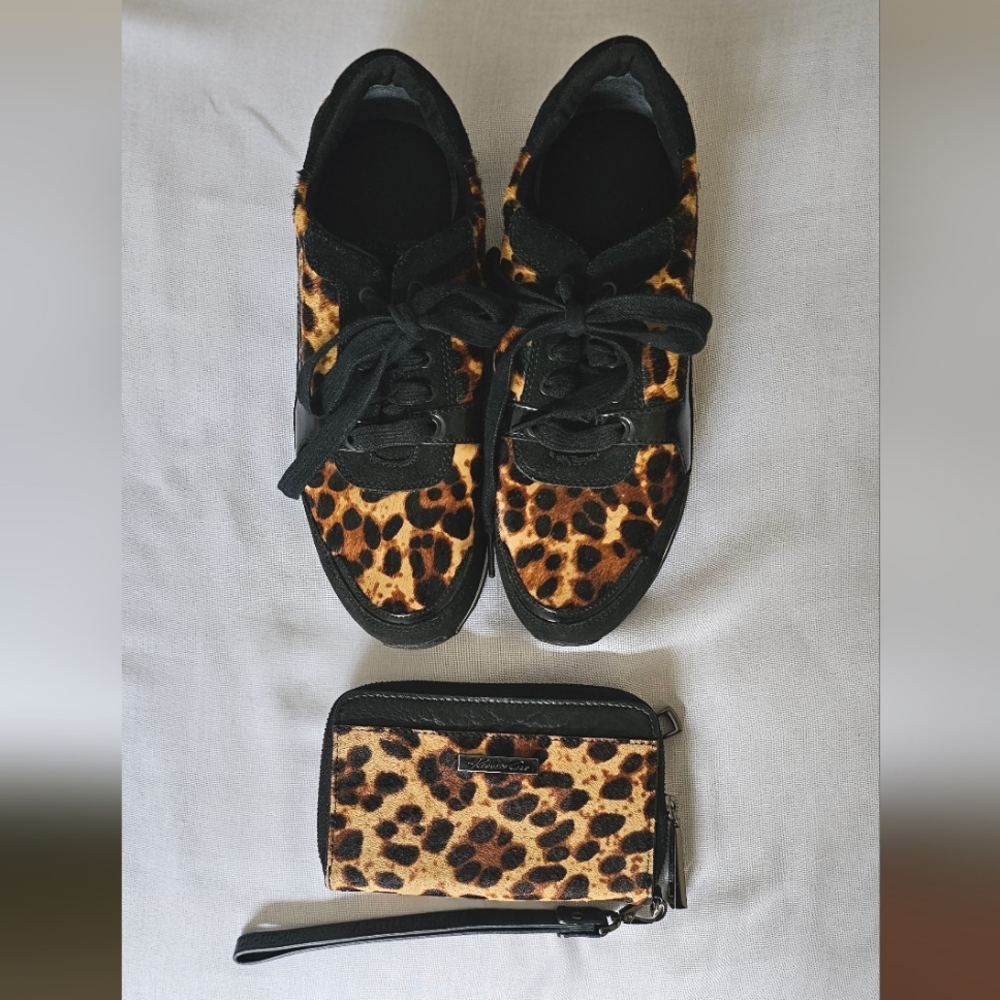 Kenneth Cole shoes and matching wallet, size 7 1/2 M